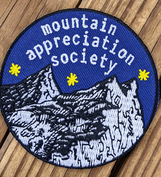 “Mountain Appreciation Society” Embroidered Patch - Wander Together Outfitters
