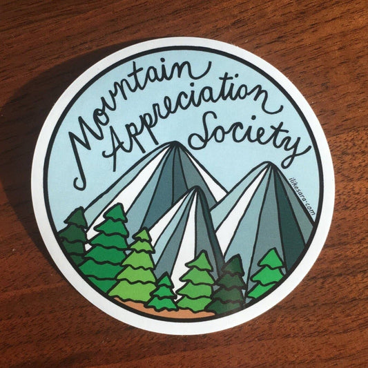 "Mountain Appreciation Society" Vinyl Sticker - Wander Together Outfitters