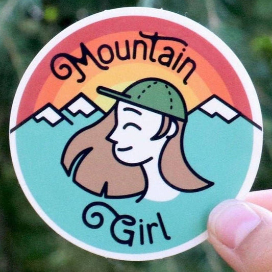 Mountain Girl Vinyl Sticker - Wander Together Outfitters