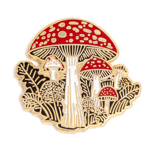 Mushroom Forest Enamel Pin - Wander Together Outfitters