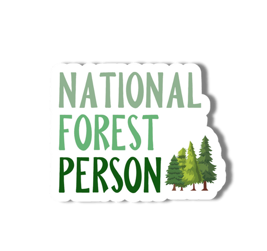 National Forest Person Vinyl Sticker - Wander Together Outfitters