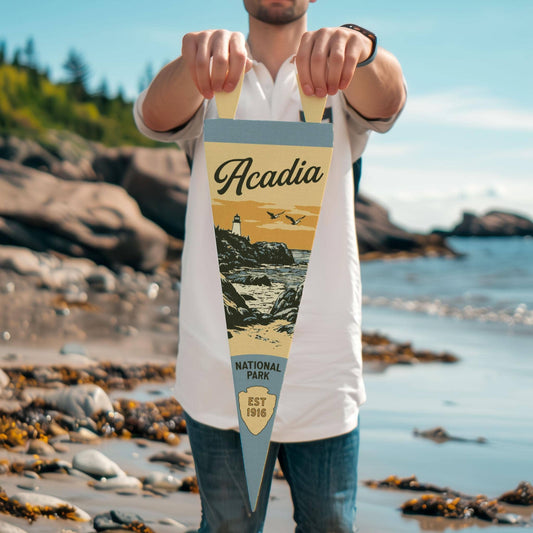 National Park Felt Pennant Collection (Various National Parks) Vertical Hang - Wander Together Outfitters