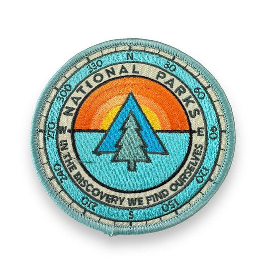 “National Parks: In the Discovery We Find Ourselves” Iron On Patch - Wander Together Outfitters