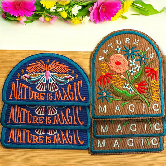 “Nature is Magic” Iron On Patches (Various) - Wander Together Outfitters