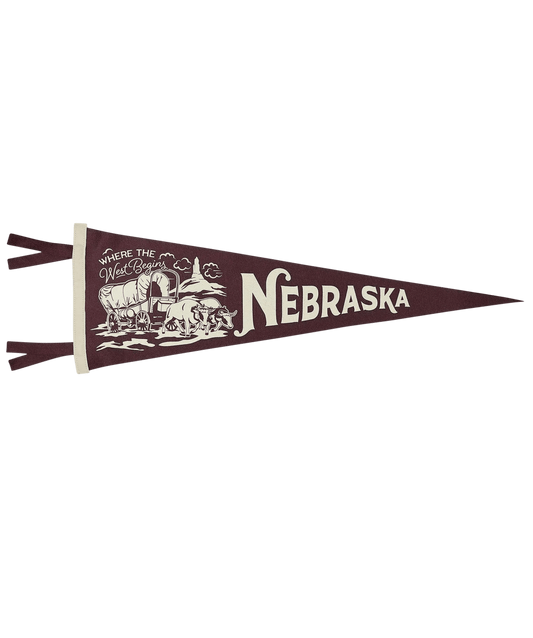 Nebraska Pennant - Wander Together Outfitters