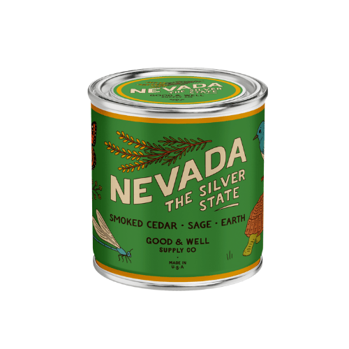 Nevada State Candle (Smoke, Cedar, Sage, Earth) - Wander Together Outfitters
