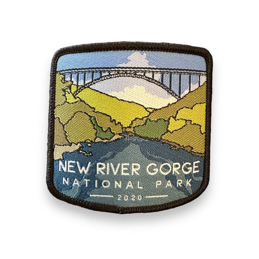 New River Gorge National Park Iron On Embroidered Patch - Wander Together Outfitters