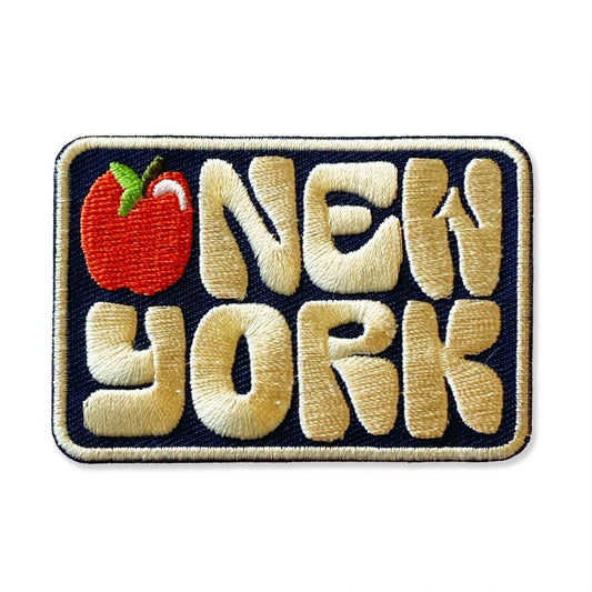 New York Apple Rectangle Patch - Wander Together Outfitters