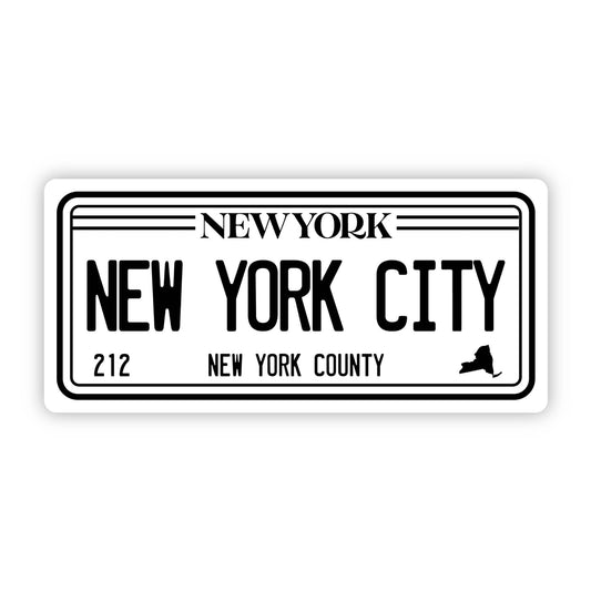 "New York City 212" Vinyl Sticker (5 inch) - Wander Together Outfitters