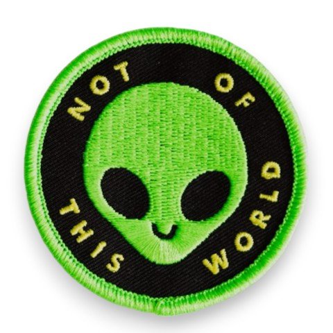 "Not Of This World" Embroidered Iron - On Patch - Wander Together Outfitters