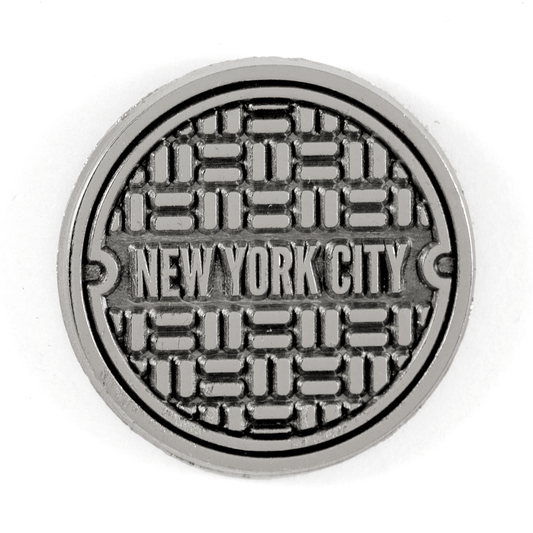 NYC Sewer Enamel Pin - Wander Together Outfitters