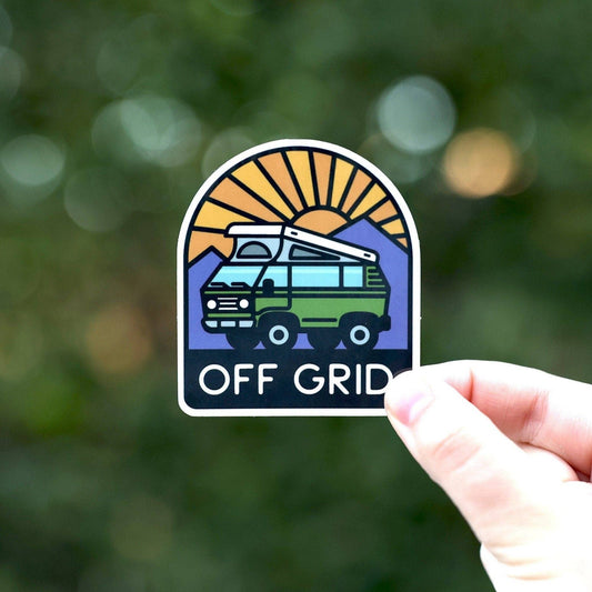 “Off Grid” Van Life Waterproof Vinyl Decal - Wander Together Outfitters