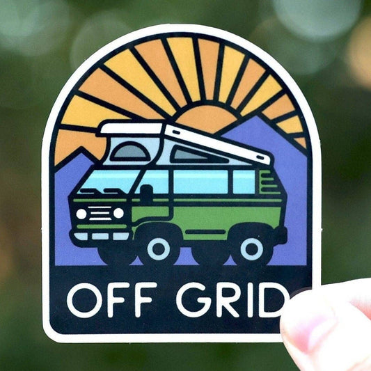 “Off Grid” Van Life Waterproof Vinyl Decal - Wander Together Outfitters