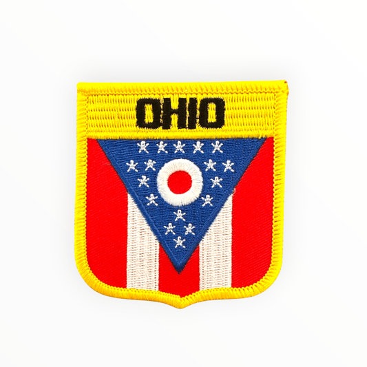 Ohio Flag Iron On Patch - Wander Together Outfitters