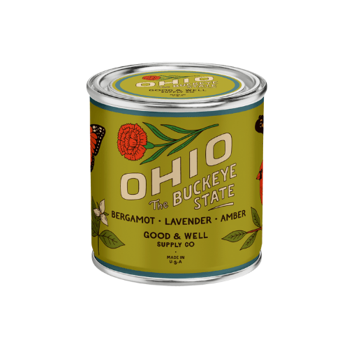 Ohio State Candle (bergaot, Lavender, Amber) - Wander Together Outfitters