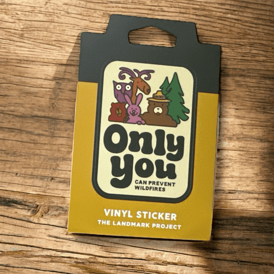 "Only You" Smokey Bear Retro Sticker - Wander Together Outfitters