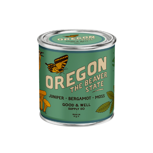 Oregon State Candle (Moss, Juniper Berries, Bergamot) - Wander Together Outfitters