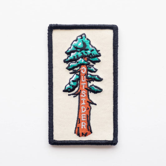 Outsider Sequoia Tree Embroidered Iron on Patch - Wander Together Outfitters