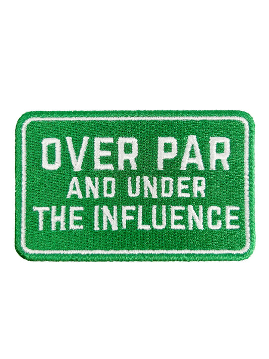 "Over Par and Under the Influence" Funny Golf Iron On Patch - Wander Together Outfitters