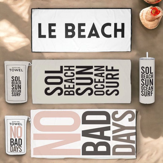 Oversized Quick Dry Beach Towel, 78" x 35" (Last Chance CLEARANCE) - Wander Together Outfitters