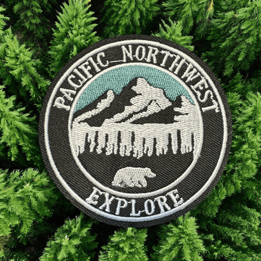 Pacific Northwest Explore Embroidered Iron On Patch - Wander Together Outfitters