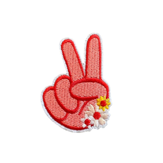 Peace Floral Iron On Patch - Wander Together Outfitters