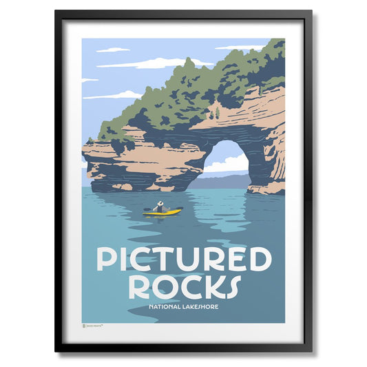 Pictured Rocks Michigan National Lakeshore Print - Wander Together Outfitters