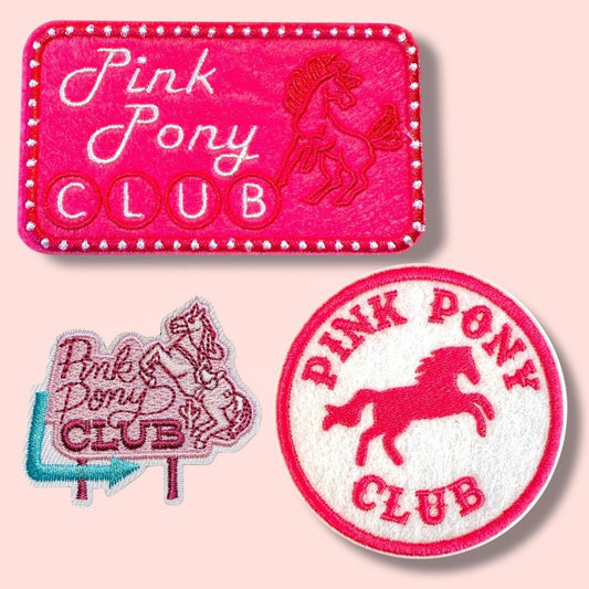 "Pink Pony Club" Iron On Patches - Wander Together Outfitters