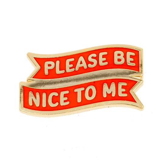"Please Be Nice To Me" Enamel Pin - Wander Together Outfitters