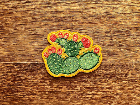 Prickly Pear Embroidered Iron On Patch - Wander Together Outfitters