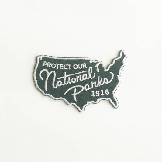 "Protect Our National Parks" Iron - on US Map Patch - Wander Together Outfitters