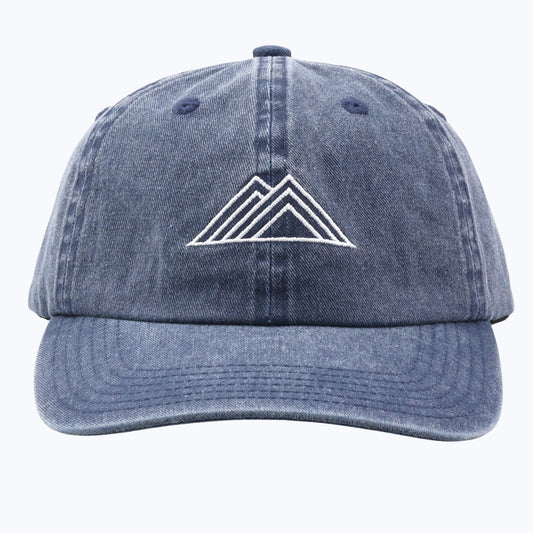 Rainier Watch Logo Vintage Wash Dad Cap - Denim - Wander Together Outfitters