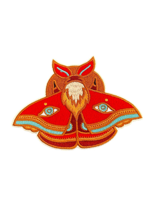Red Moth Iron On Patch - Wander Together Outfitters