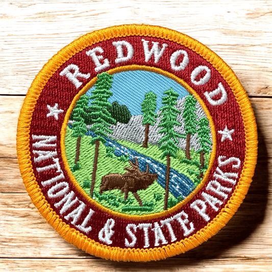 Redwood State & National Parks Iron On Patch - Wander Together Outfitters