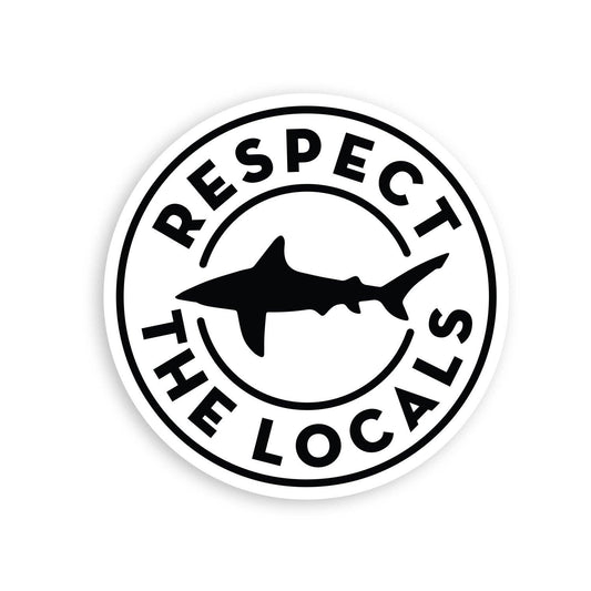 "Respect the Locals" Vinyl Sticker - Wander Together Outfitters