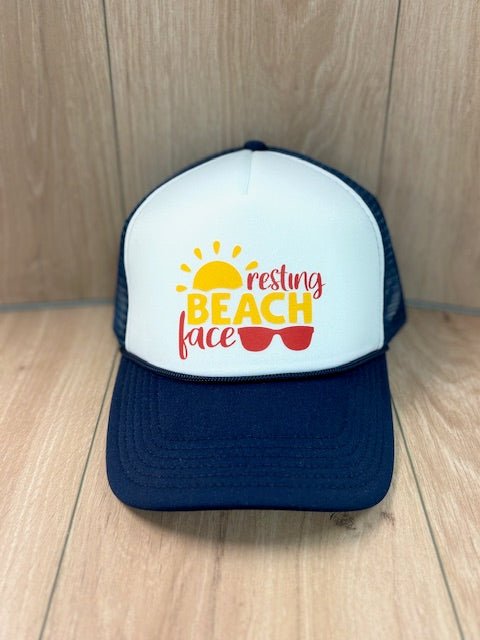 "Resting Beach Face" Foam Trucker Hat - Wander Together Outfitters