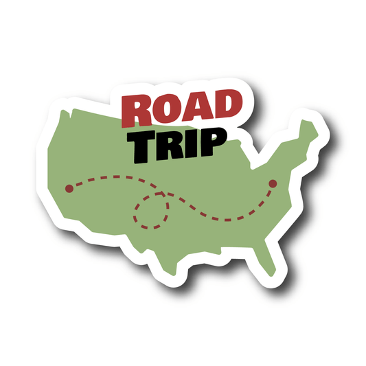 Road Trip Cross Country Sticker Vinyl Decal - Wander Together Outfitters