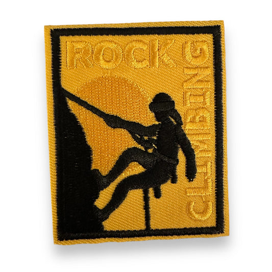 “Rock Climbing” Iron On Embroidered Patch - Wander Together Outfitters