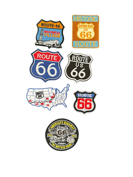 Route 66 Highway Sign (Various)Iron On Patch Collection - Wander Together Outfitters