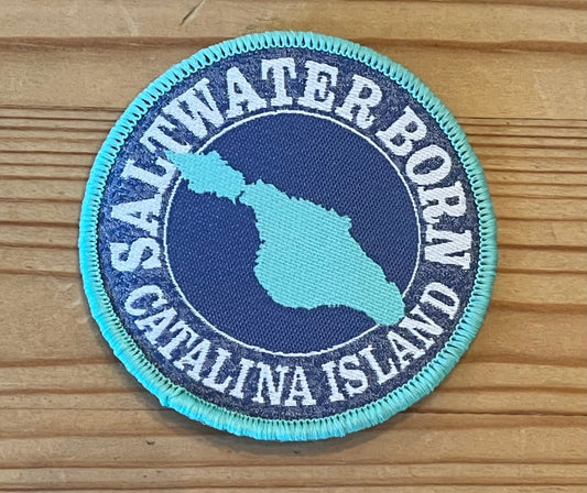 Saltwater Born Catalina Island, CA Embroidered Patch - Wander Together Outfitters