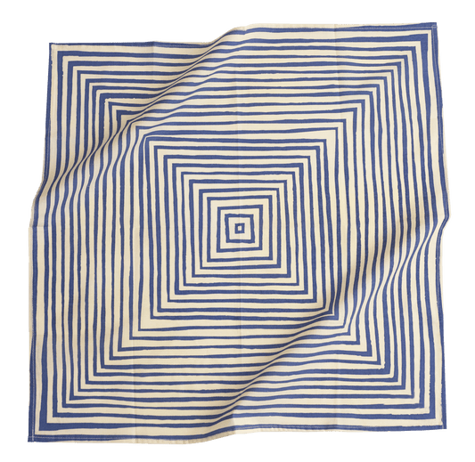 Sammie Bandana (Blue and Cream) - Wander Together Outfitters