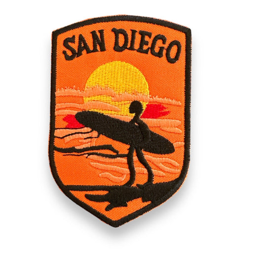 San Diego Surfer Iron On Patch - Wander Together Outfitters