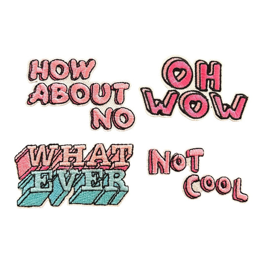Sarcastic Sayings Iron On Patches - Wander Together Outfitters