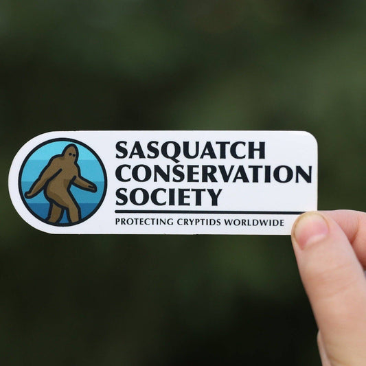 Sasquatch Conservation Society Waterproof Sticker - Wander Together Outfitters