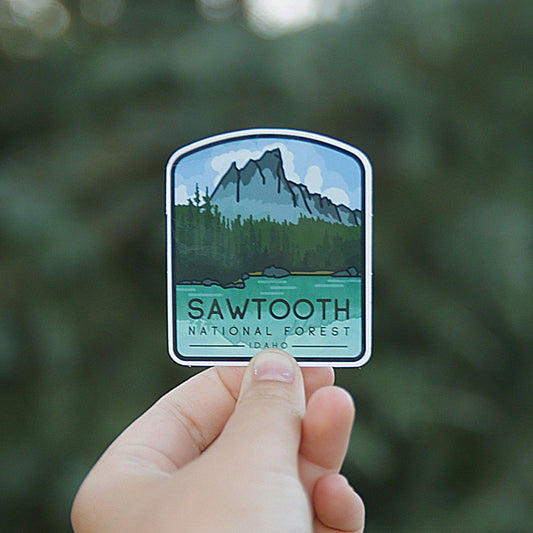 Sawtooth National Forest Waterproof Vinyl Sticker - Wander Together Outfitters
