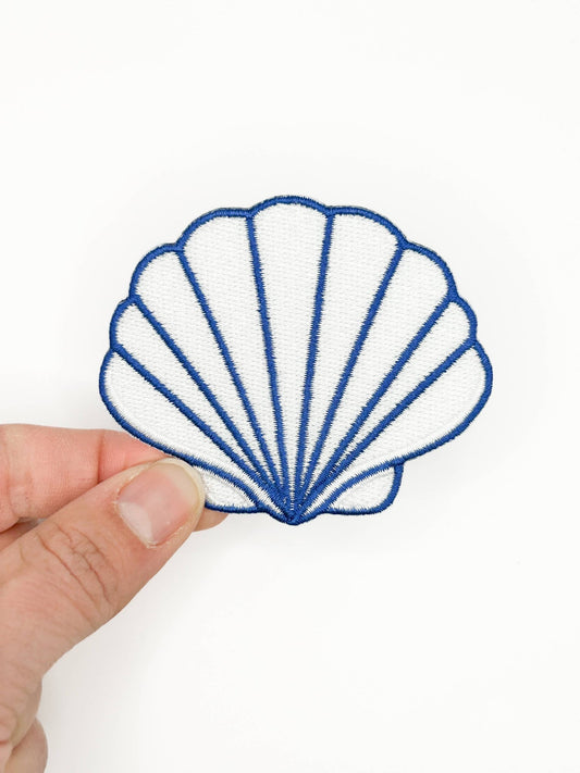 Seashell Embroidered Patch – Coastal Shell, Beach, Travel - Wander Together Outfitters