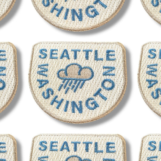 Seattle Embroidered Iron - on Patch - Wander Together Outfitters