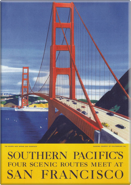 "Southern Pacific's SF Scenic Routes" Poster Reproduction Magnet - Wander Together Outfitters