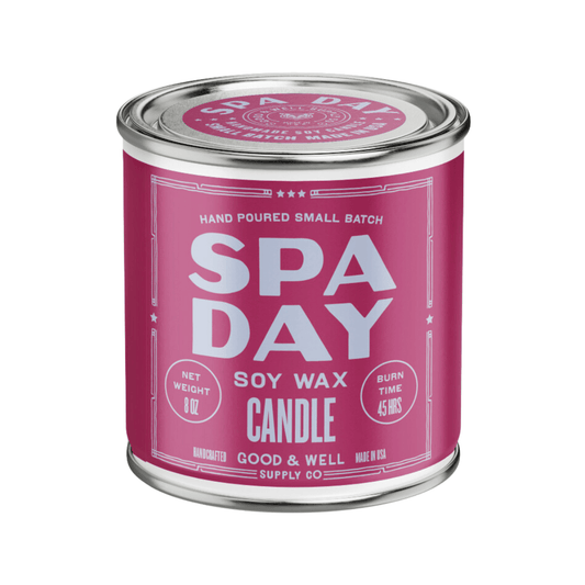 Spa Day Happy Place Candle (Cotton Blossom, Petitgrain, Coconut, Teakwood) - Wander Together Outfitters