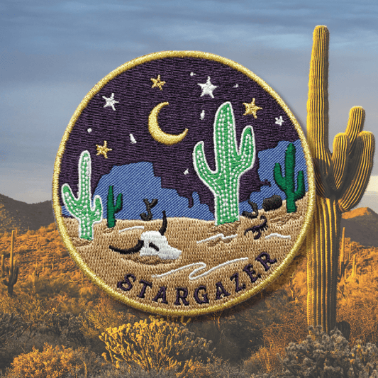 Stargazer Embroidered Iron On Patch - Wander Together Outfitters